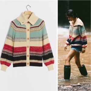 NWT Anthropologie Ann-Frid Knit Cardigan Large